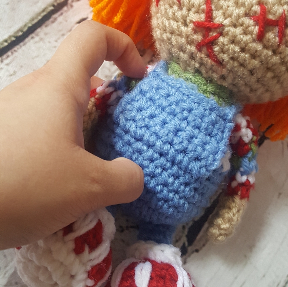 Crochet Chucky Inspired Amigurumi - Picture 5 of 16